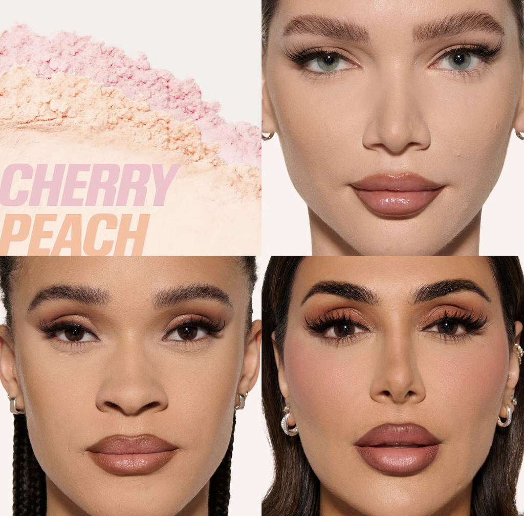 HUDA BEAUTY Easy Bake Loose Powder Duo - Cherry Peach بودرة هدى بيوتي إيزي بيك السائبة المزدوجة - تشيري بيتش