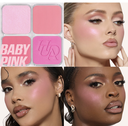 Filter Blurring Blushlighter Palette BABY PINK from Huda Beauty باليت أحمر الخدود لون بيبي بينك من هدى بيوتي