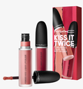ماك احمر شفاه - SUPERSTAR KITS - KISS IT TWICE POWER KISS LIQUID DUO - Make-up Set