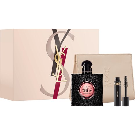 BLACK OPIUM EAU DE PARFUM & MINI LASH CLASH GIFT SET - سيت بلاك اوبيوم من ايف ساينت لاوران
