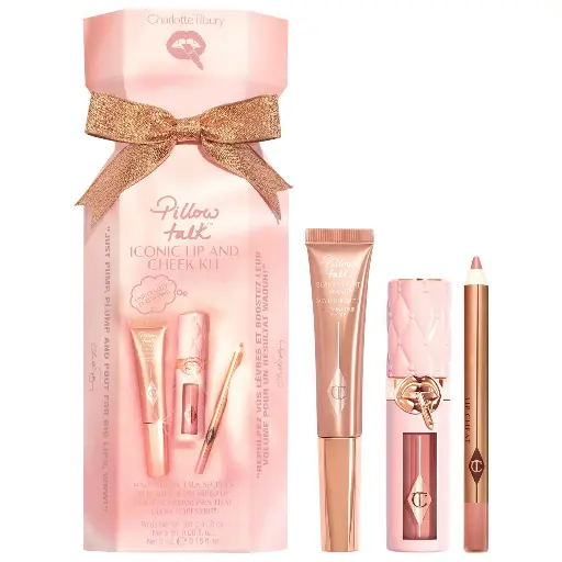 Pillow Talk Iconic Lip & Cheek Kit Charlotte Tilbury - مجموعة أحمر الخدود والشفاه "بيلو توك" من شارلوت تيلبري
