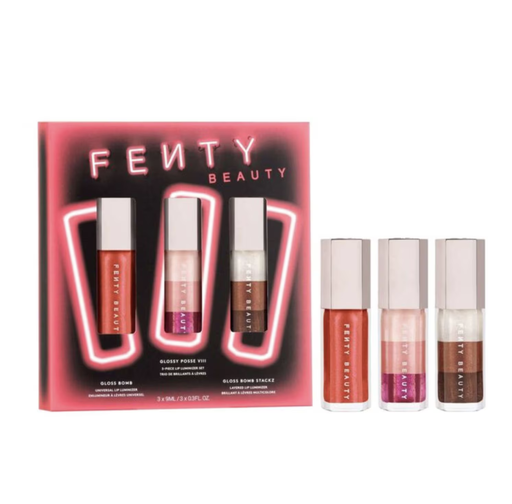 Lip Luminizer Set with 3 lip glosses FENTY BEAUTY مجموعة ملمع الشفاه Lip Luminizer من  فينتي بيوتي (تتضمن 3 ملمعات شفاه)