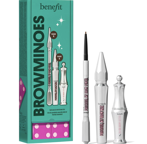 benefit BROWminoes 4 Eyebrow Makeup 3-piece Gift Set مجموعة هدايا BROWminoes 4 لمكياج الحواجب من Benefit (مكونة من 3 قطع)